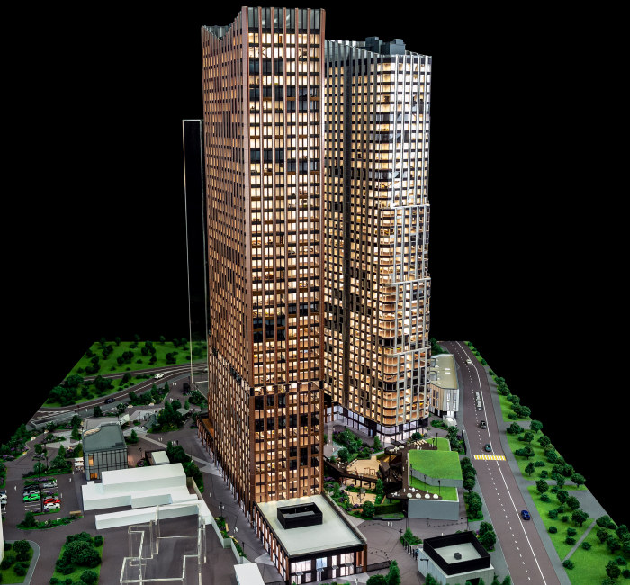 Макет жилого комплекса “АУРА”.